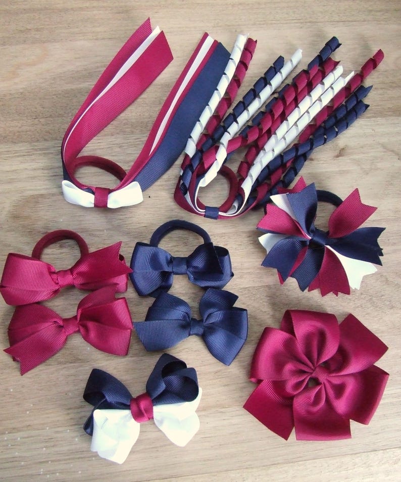 School Hair Accessories School Hair Clips Made to Order Etsy