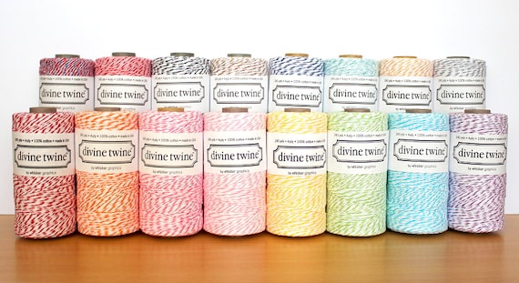 Choose 10 colours - Divine Twine baker's twine (3 metres per colour, 30 meters in total)