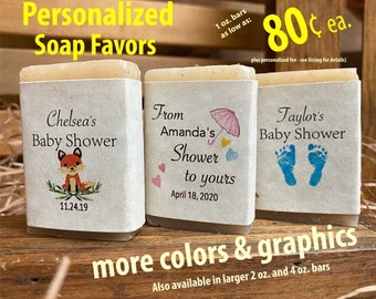 baby shower favors soap personalized party favors baby shower favors girl boy baby shower favors elephant owl woodland DIY soap favors