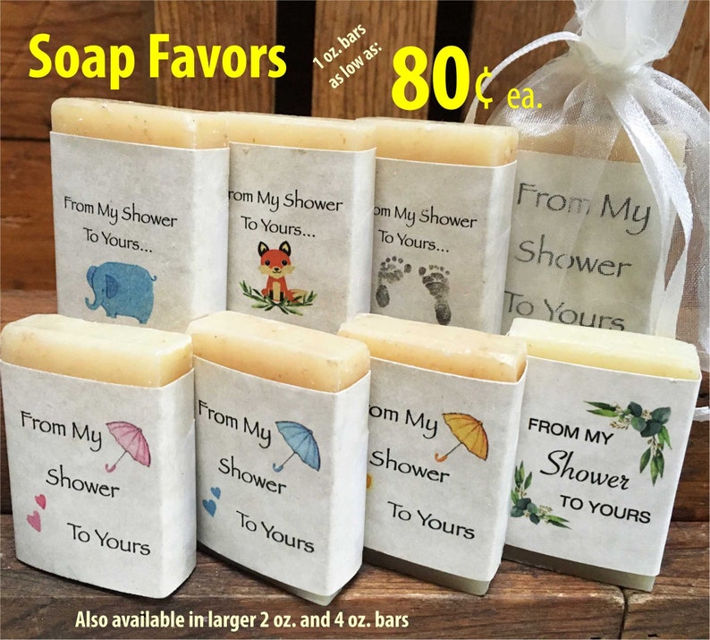 Bridal shower favors soap from my shower to yours unique Etsy