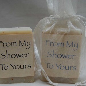 bridal shower favors soap from my shower to yours unique bridal shower favors rustic bridal shower favors DIY party favor gifts mini soaps image 4