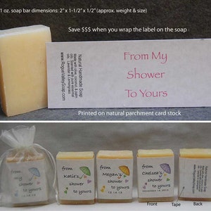 Bridal shower favors wedding favors Bridal Favor guest soap favors Personalized Favors 1 oz soap favors image 2