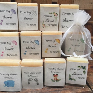 bridal shower favors soap from my shower to yours unique bridal shower favors rustic bridal shower favors DIY party favor gifts mini soaps image 3