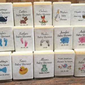 baby shower favors soap party favors personalized boy girl woodland fox bambi owl elephant mini guest soaps image 3