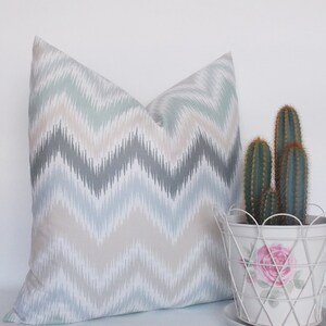 Decorative Pillow Cover, Zig Zag Throw Pillow, Chevron Throw Pillow Cover 16,18,20,22,24,26,28,30 inch Chevron Accent Pillows image 5