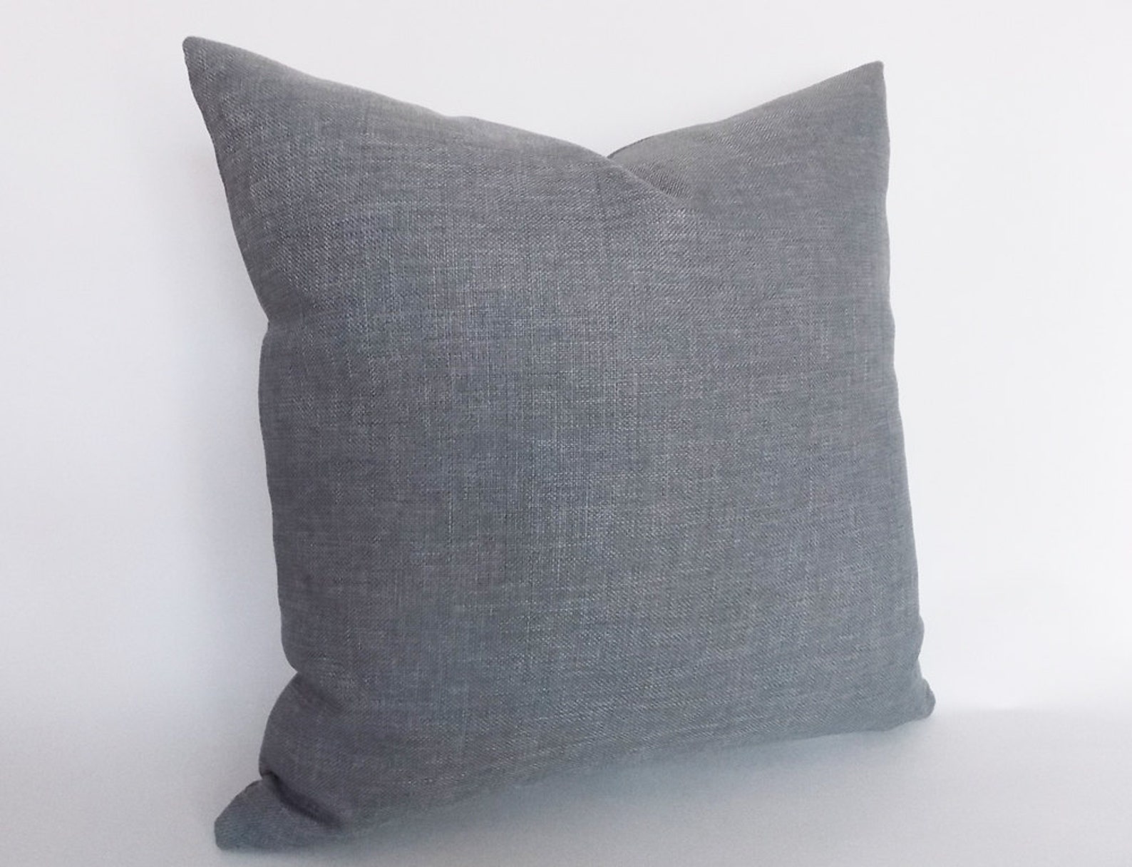 Grey Linen Pillow Decorative Throw Pillow Modern Pillow Etsy