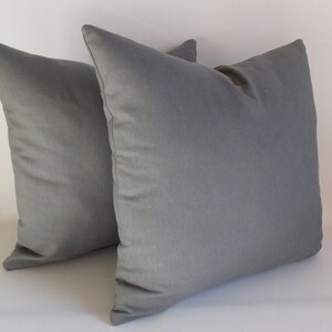 SET 2/Gray pillow cover, Gray Decorative pillow,Gray Throw pillow,Pillow cover,12,14,16,18,20,22,24,26,28,30 inches image 3