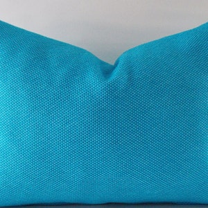Blue Decorative Pillow Cover,  Lumbar pillow ,Throw Pillow, Blue Cotton Pillow