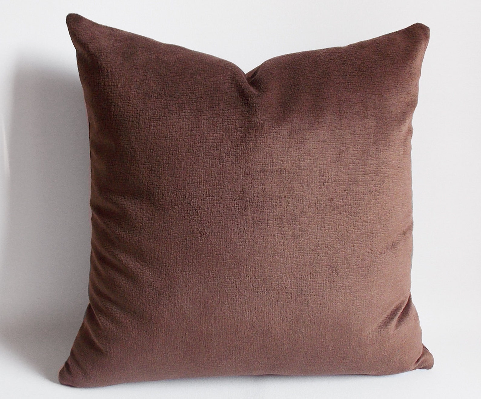 Chocolate Brown Velvet Pillow at Curt Farias blog