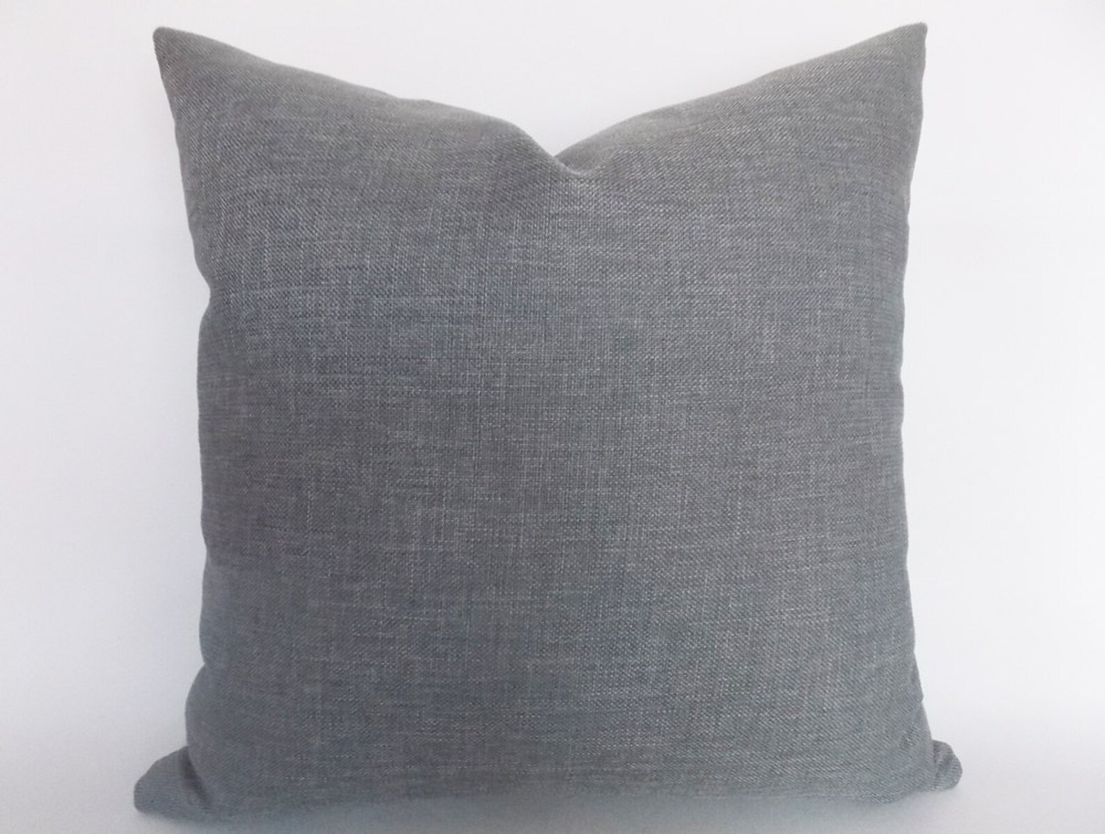 Grey Linen Pillow Decorative Throw Pillow Modern Pillow Etsy