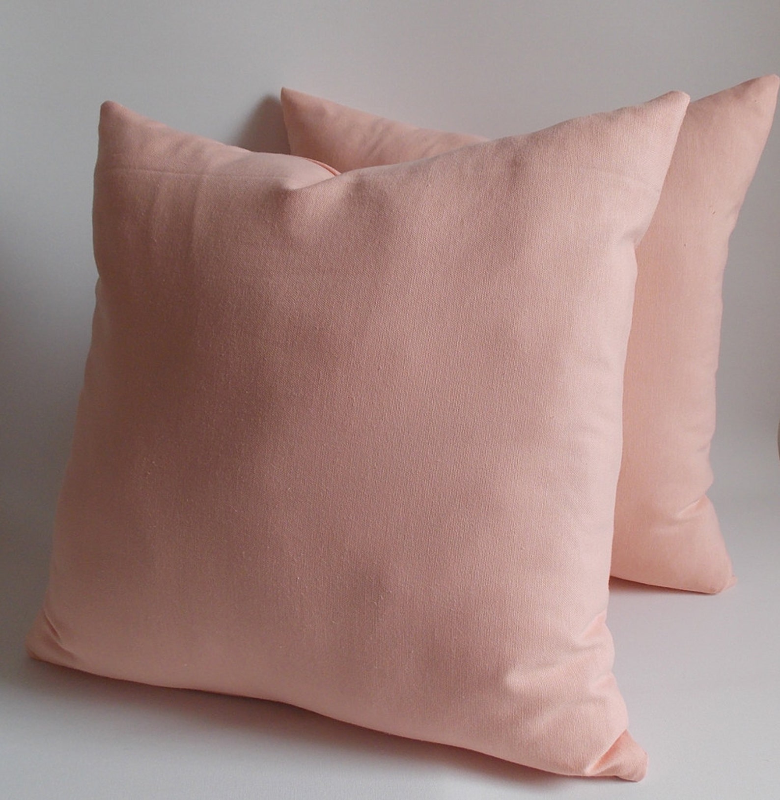 SET 2/salmon Decorative Pillow Throw Pillowpillow Cover Etsy