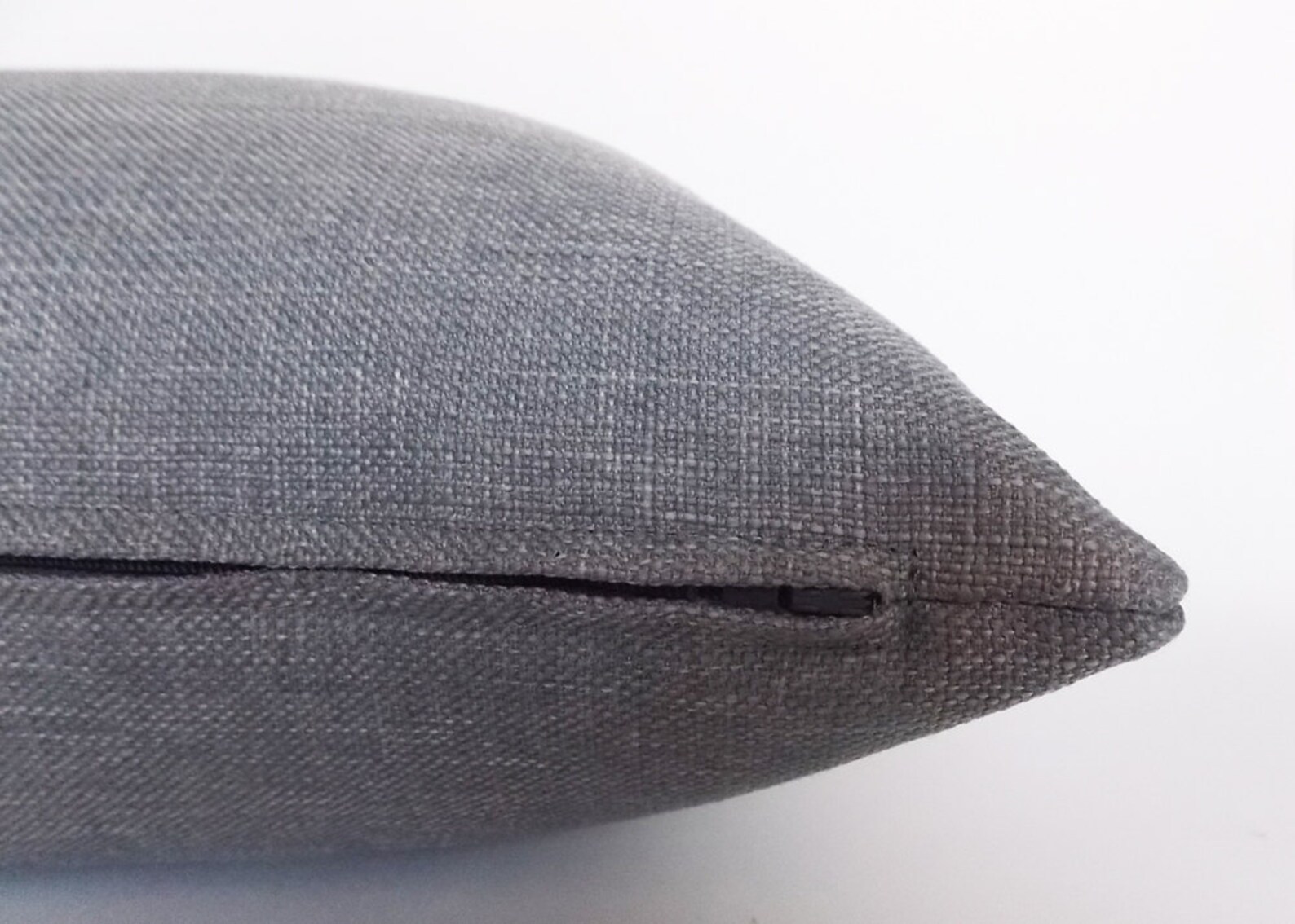 Grey Linen Pillow Decorative Throw Pillow Modern Pillow Etsy