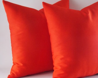 Ensemble de taies d'oreiller en coton rouge : coussin décoratif