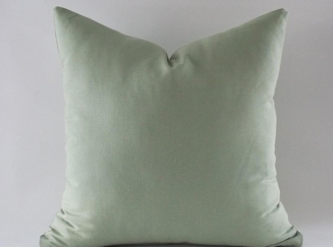 Mint Green Pillow,decorative Pillow,throw Pillow, Modern Pillow Cover, Cotton Canvas Blanded, 14