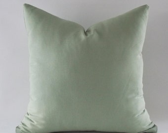 Mint Green pillow,Decorative pillow,Throw pillow, Modern Pillow cover, Cotton Canvas Blanded, 14,16,18,20,22,24,26,28,30 inches