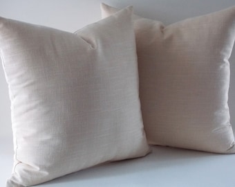 Set of 2 / Natural Linen Pillow Cover,Rav Linen, Pure Linen Pillows, Linen Throw pillow, Decorative Pillow cover