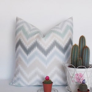 Decorative Pillow Cover, Zig Zag Throw Pillow, Chevron Throw Pillow Cover 16,18,20,22,24,26,28,30 inch Chevron Accent Pillows image 3