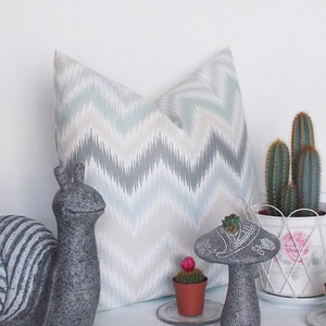 Decorative Pillow Cover, Zig Zag Throw Pillow, Chevron Throw Pillow Cover 16,18,20,22,24,26,28,30 inch Chevron Accent Pillows image 2