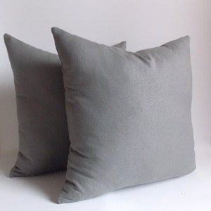 SET 2/Gray pillow cover, Gray Decorative pillow,Gray Throw pillow,Pillow cover,12,14,16,18,20,22,24,26,28,30 inches image 1