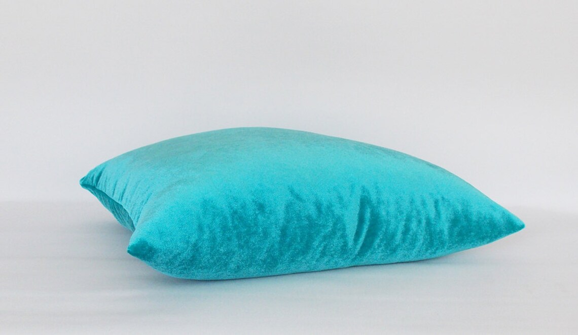 Decorative Velvet Blue Green Pillow Covers / Decorative Velvet Etsy