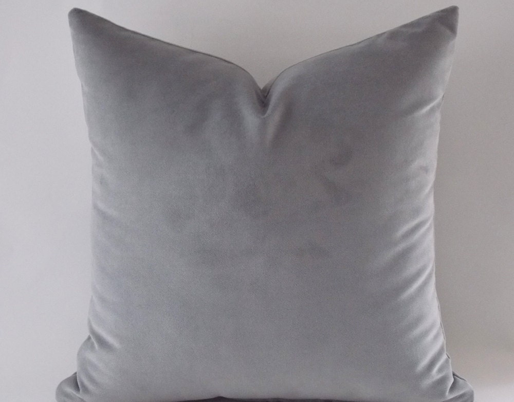 solid gray throw pillows