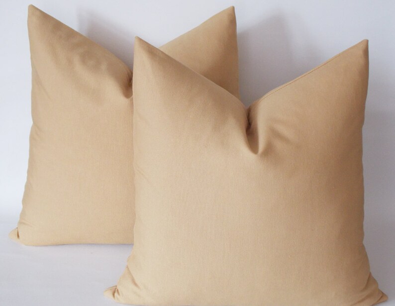 Set of 2 / Light Brown pillow Decorative Throw pillowPillow Etsy