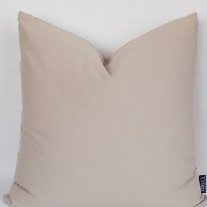 Beige pillow cover,Decorative pillow,Throw pillow,Pillow cover  Cotton Canvas Blend, 12,14,16,18,20,22,24,26,28,30 inch