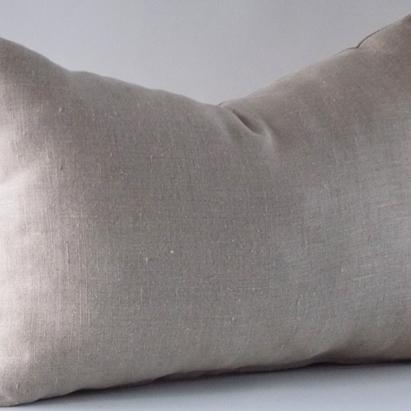 Linen Lumbar Pillow Etsy