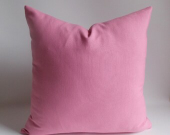 Pink pillow,Decorative pillow,Throw pillow,Pillow cover 18'' x 18'' (45 cm x 45 cm) Cotton Canvas Blanded