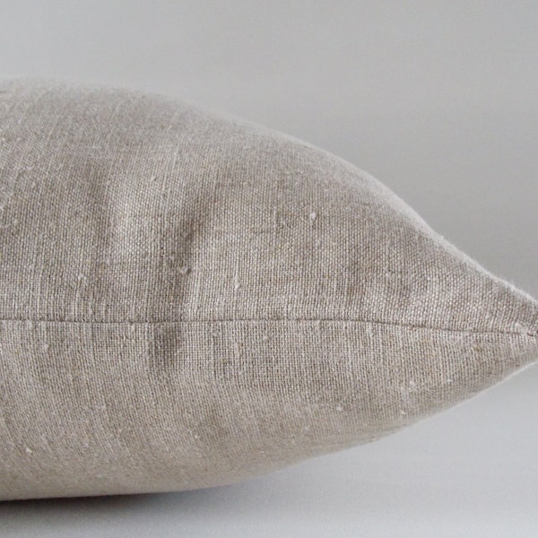 Natural Beige Linen Pillow / Cushion Linen Cover / Decorative Throw Pillow / Natural Linen Pillow, 16,18,20,22,24,26,28,30 inches