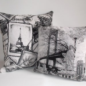 Set of 2 / Decorative pillow 20&#39;&#39; x 20&#39;&#39;-16&#39;&#39;x16&#39;&#39; Throw Pillow Pillow cover Cutwhite,Gray,Black