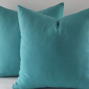 Ensemble de 2 / Housses de coussin vert émeraude,Housse de coussin décorative,Coussin,Housse de coussin 20'' x 20'' (50 cm x 50 cm) Oreiller en toile de coton