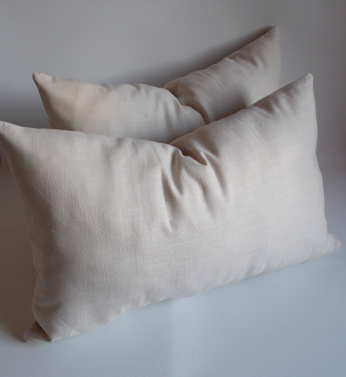 1 Pcs / Linen Natural Lumbar Pillow Decorative Pillow Etsy
