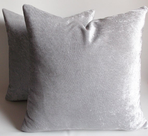 silver decorative pillows