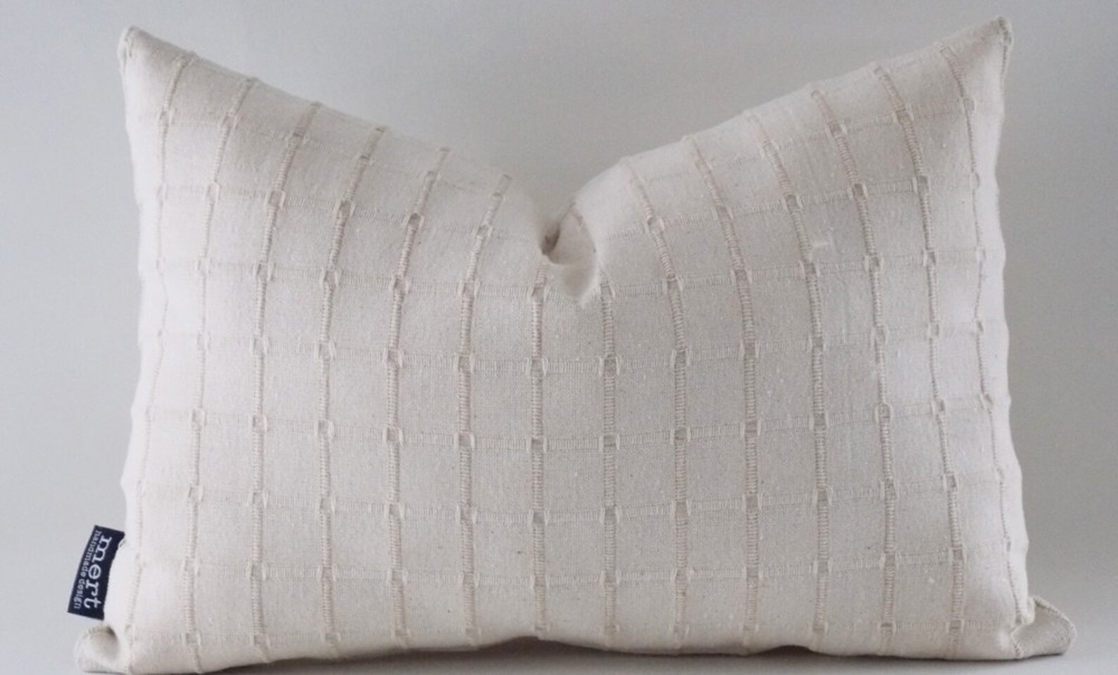 Natural Lumbar Pillow Cover / Decorative Natural Cotton Pillow Etsy