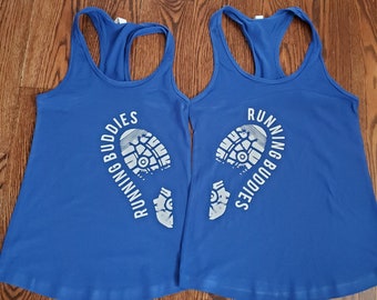 Running Buddies Tank Top: Matching Marathon Partner Tanks