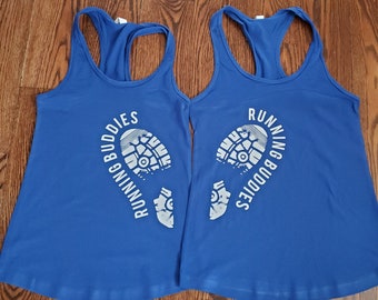 Running Buddies Matching Running Tank Half Marathon Running  Marathon Tank Running Tank Running Partners Tanks