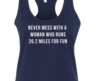 Marathon Running Tank: 26.2 Miles Racerback Tank
