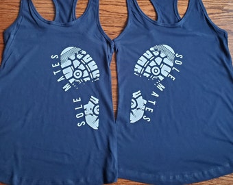 Sole Mates Running Tank: Matching Partner Marathon Shirt