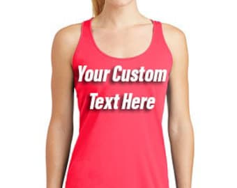 Custom Running Tank Top: Personalized Wicking Athletic Shirt