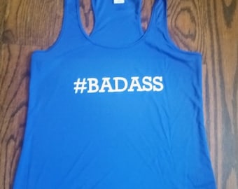 Bad Ass Running Tank Marathon Tank Half Marathon Tank Funny Running Tank