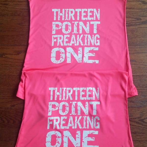 13.1 Half Marathon Tank: Ladies Wicking Running Shirt
