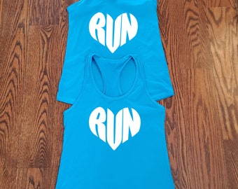 Running Love/Love to Run Running Partner Matching Running Tank Half Marathon Running  Marathon Tank Running Tank Running Partners Tanks