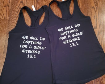 Disney Girls Weekend Running Partner Matching Disney Running Tank Half Marathon Running  Marathon Tank Running Tank Running Partners Tanks