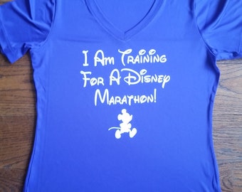 I Am Training for a Disney Marathon Running Shirt Run Disney Shirt Wicking Running Shirt Disney Costume Disney Running Shirt