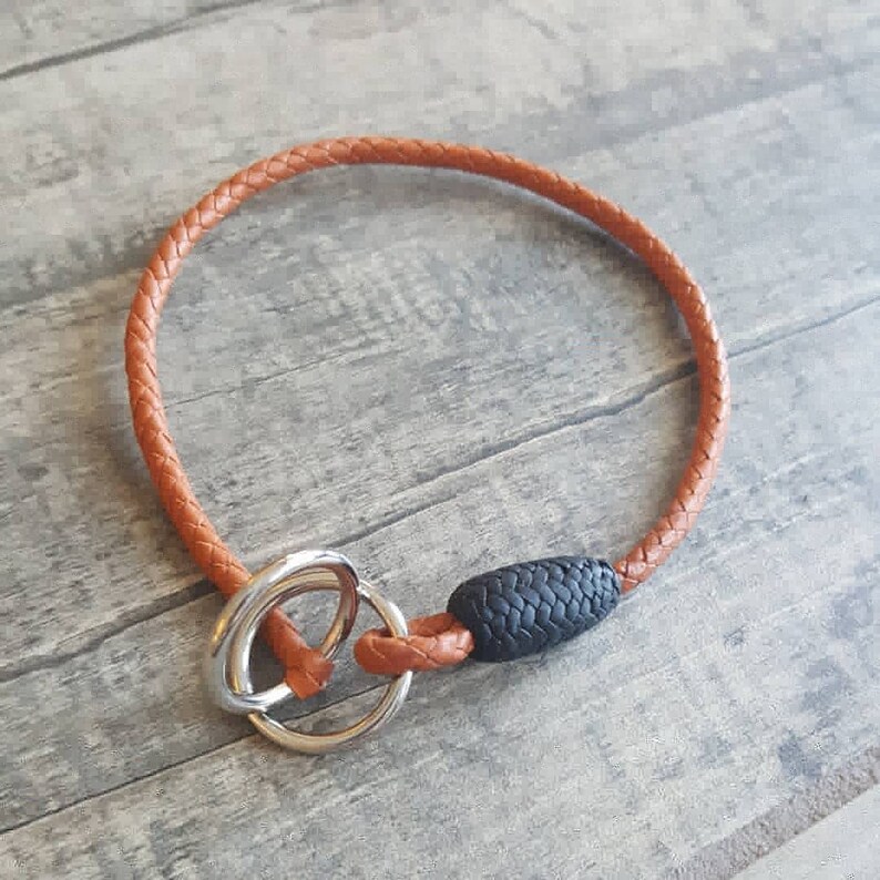 Dog Show Collar Kangaroo Leather Etsy