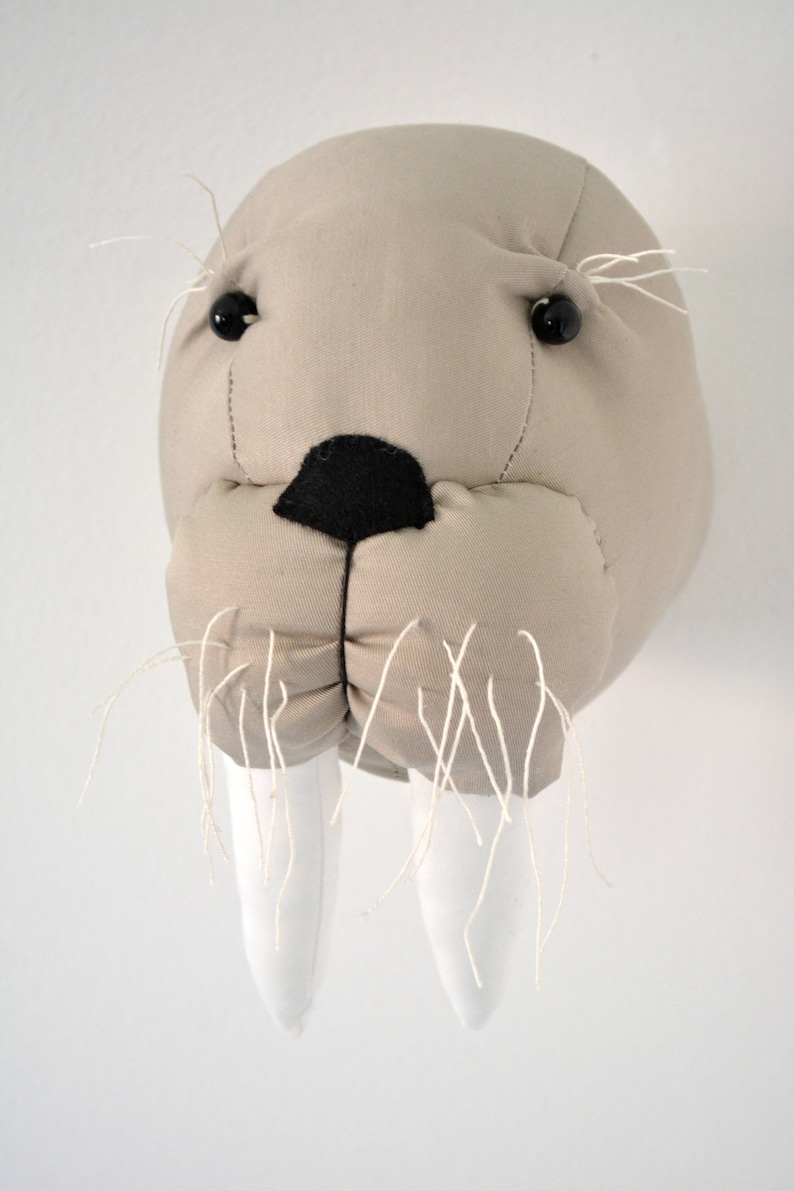 Walrus Faux TaxidermySeal Trophy Head Fabric Animal Trophywall mount walrus head