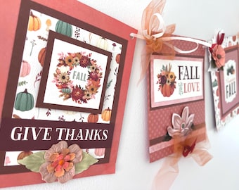 Geben Sie Dank Thanksgiving Banner, Happy Fallschirmdekoration