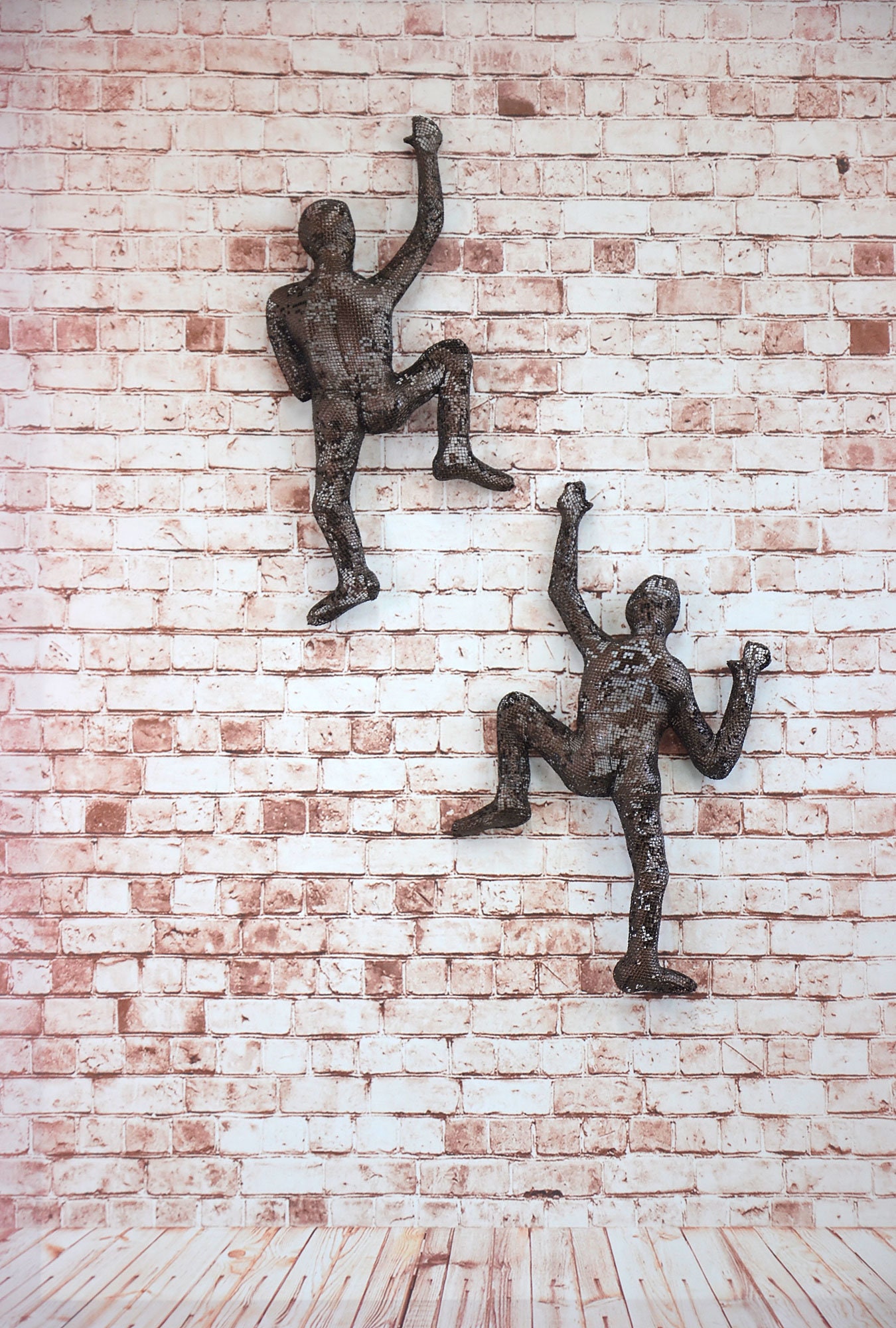 Climbing man Wall Art Decor Rock Climber Sculpture Etsy