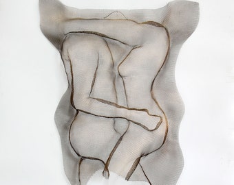 Metal torso, Inspirational Wall Art, Modern Abstract Sculpture, Nude, sexy torso, metal art sculpture, Wall decor